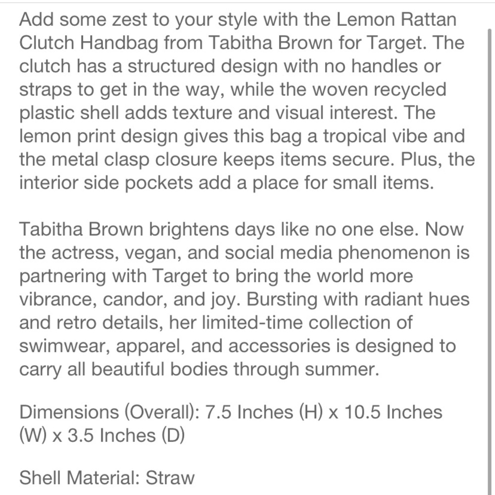 Limits Edition: Lemon Wedge summer clutch - Picture 3 of 4